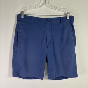 Vineyard Vines Blue Flat Front On the Go Shorts Tailored Fit Size 33 HH0658